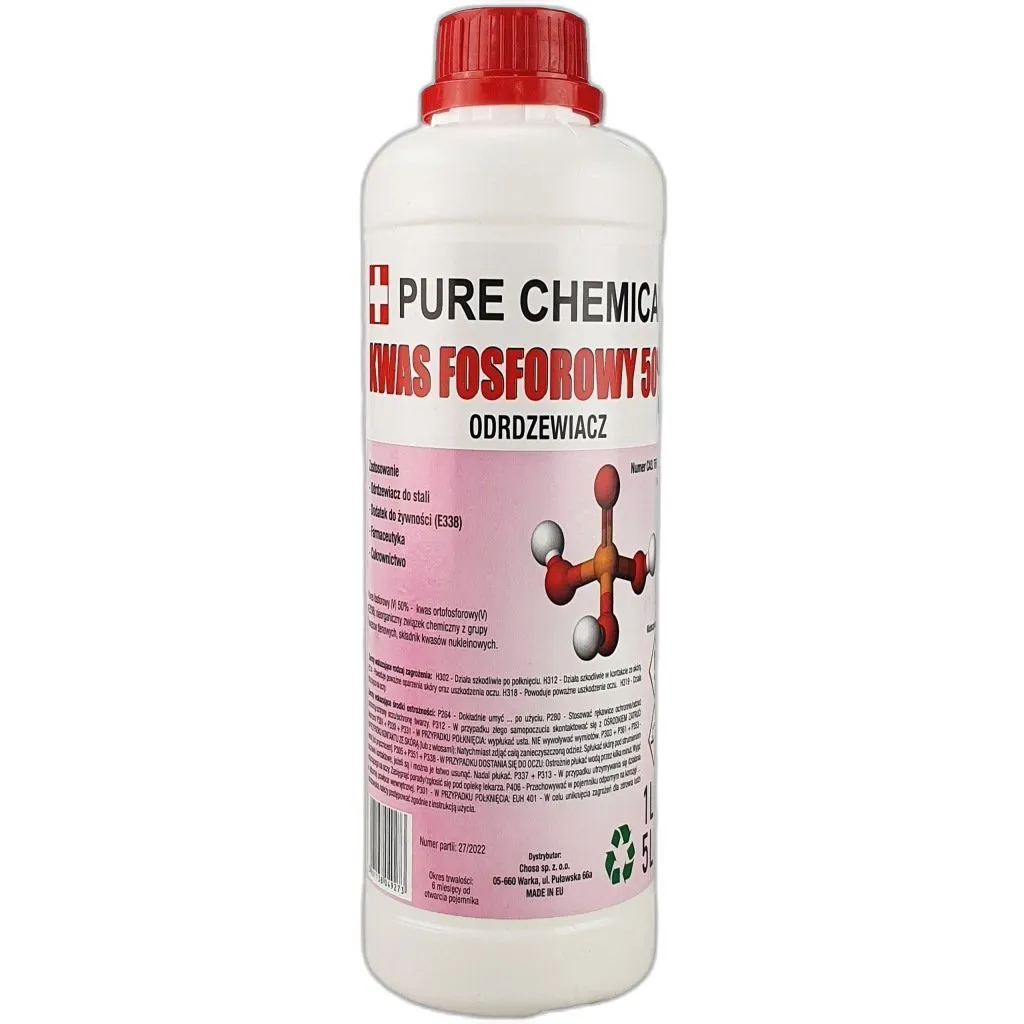 kwas fosforowy do usuwania rdzy — zdjęcie produktu